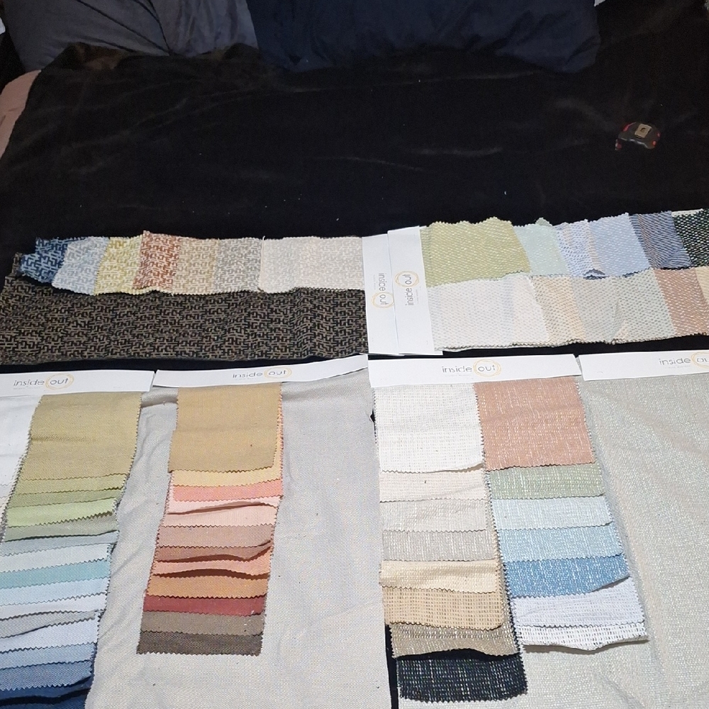 Assorted Uncut Fabric Swatches By Inside Out F.2 Close To 4lbs